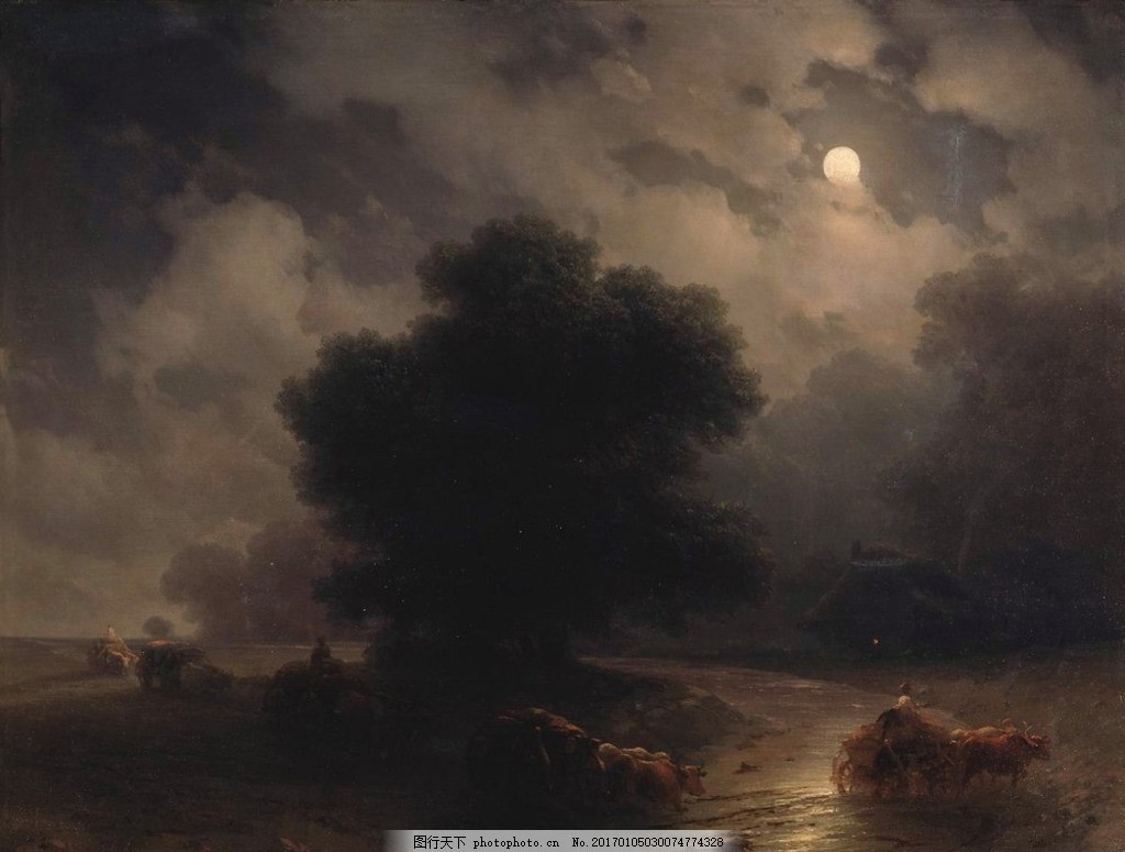 欧式海景油画 风景油画 手绘