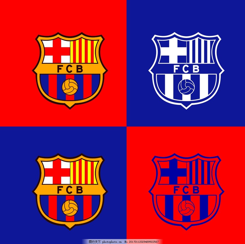 巴塞罗那足球标志图片