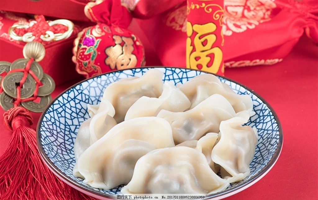 中国年传统美食水饺,饺子 节日 喜庆 摄影 餐饮