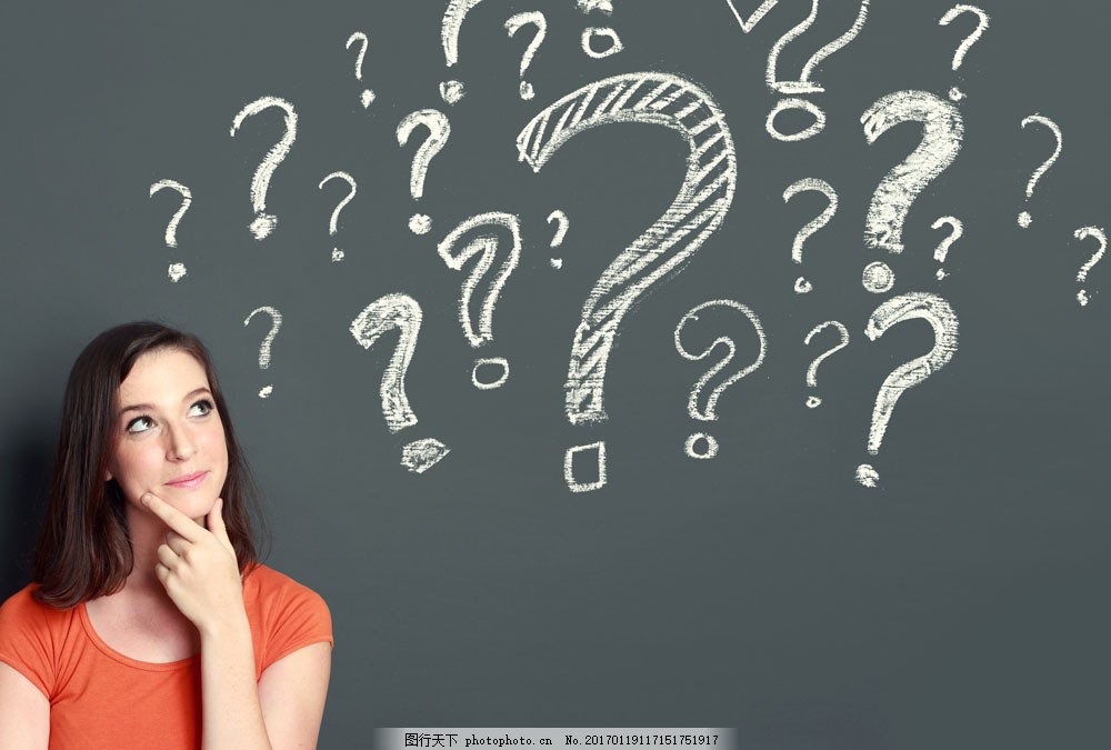 思考问题的女人图片