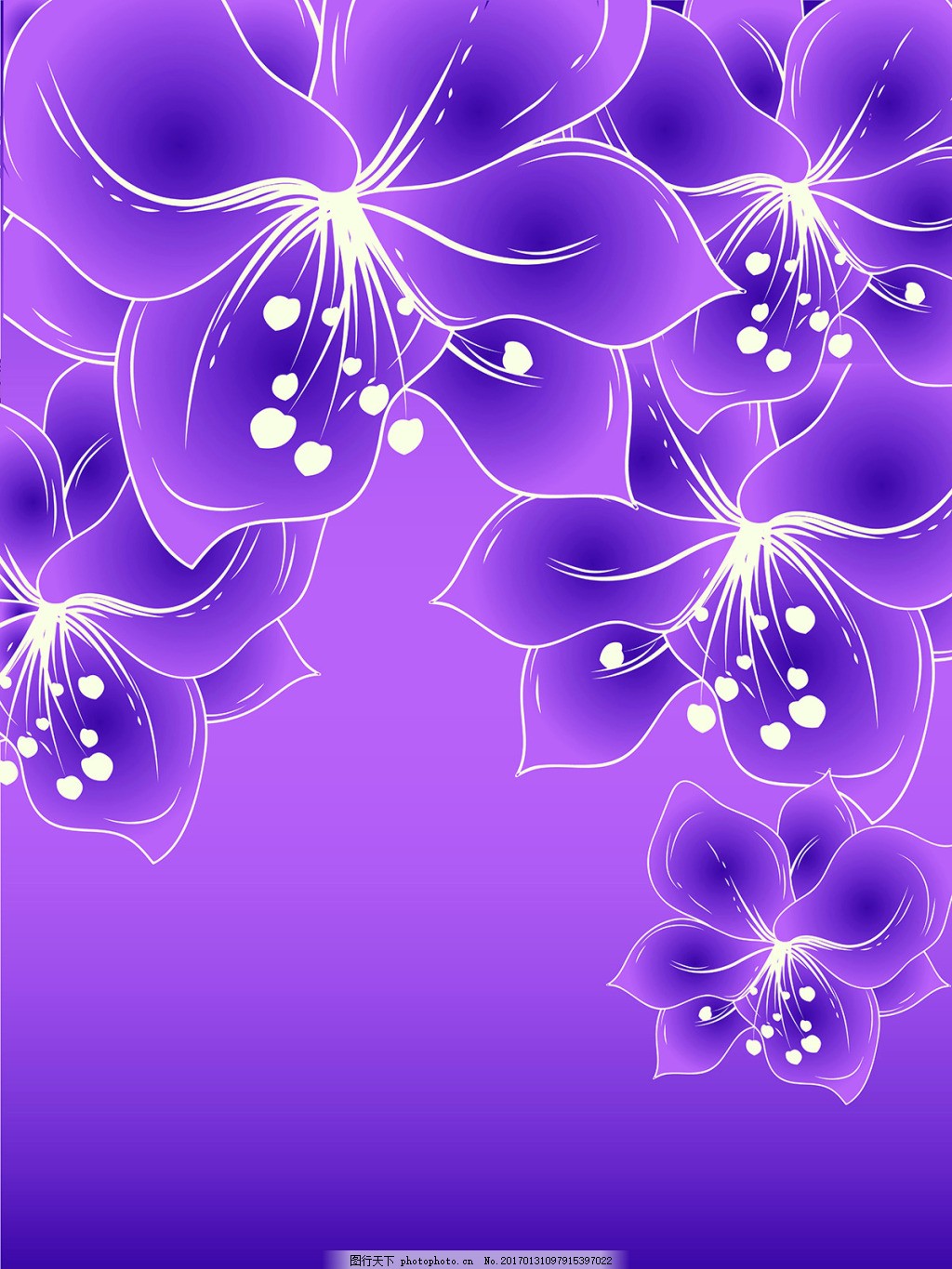 紫色花瓣装饰画 背景 壁纸 风景 高分辨率图片