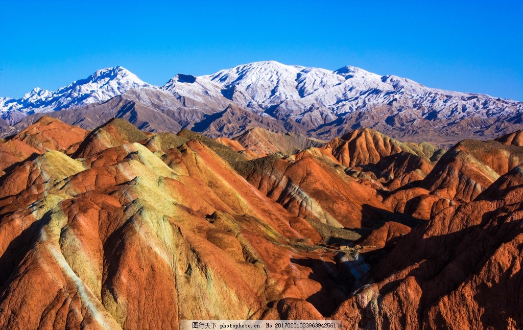 丹霞地貌 丹霞地质 张掖丹霞 五彩奇峰 奇观 奇异地貌 自然风景 摄影