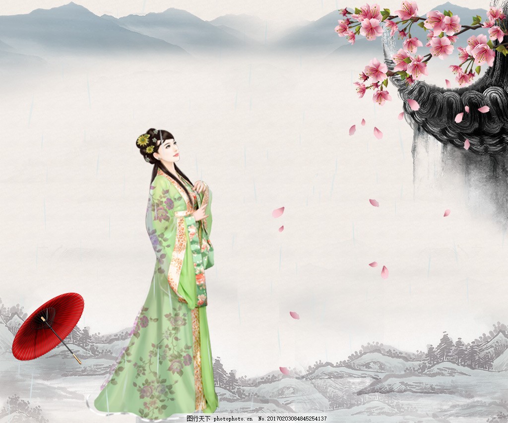 手绘性感古代美女 片