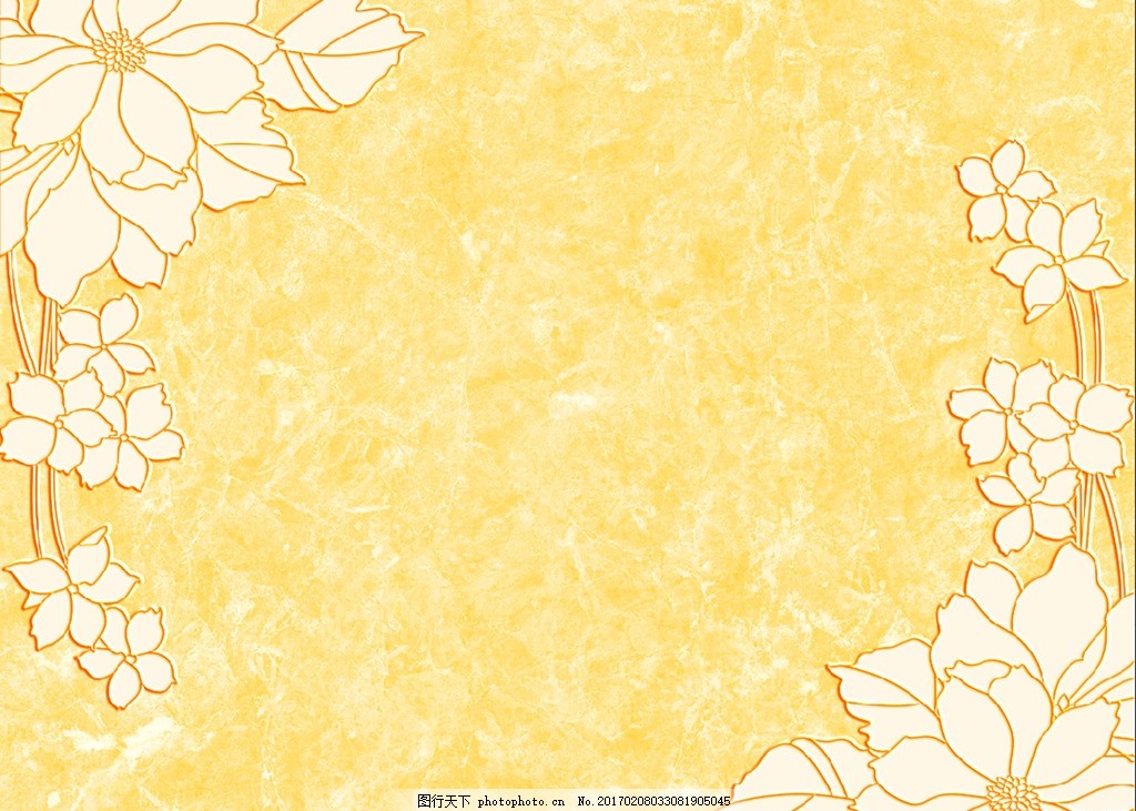 大理石纹欧式花朵背景墙