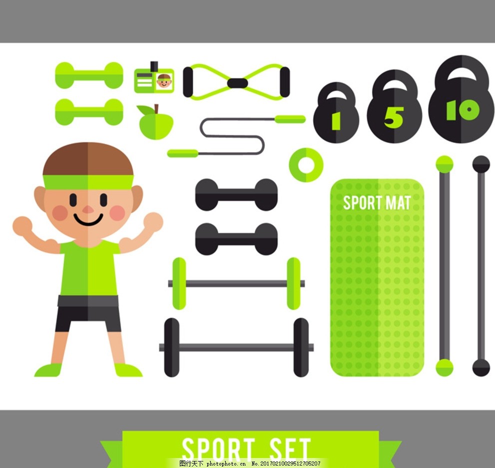 男子和健身器材,健身海报 健身传单 健身图片 健