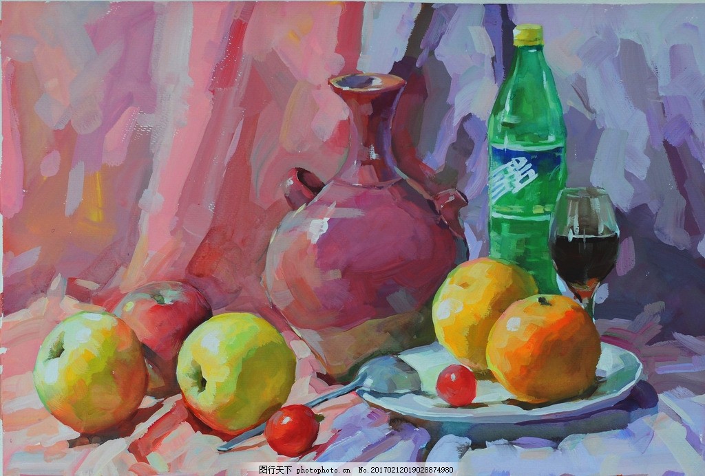 写实静物 静物色彩 静物 水粉静物 静物水粉 写生 色彩 水粉 水粉画