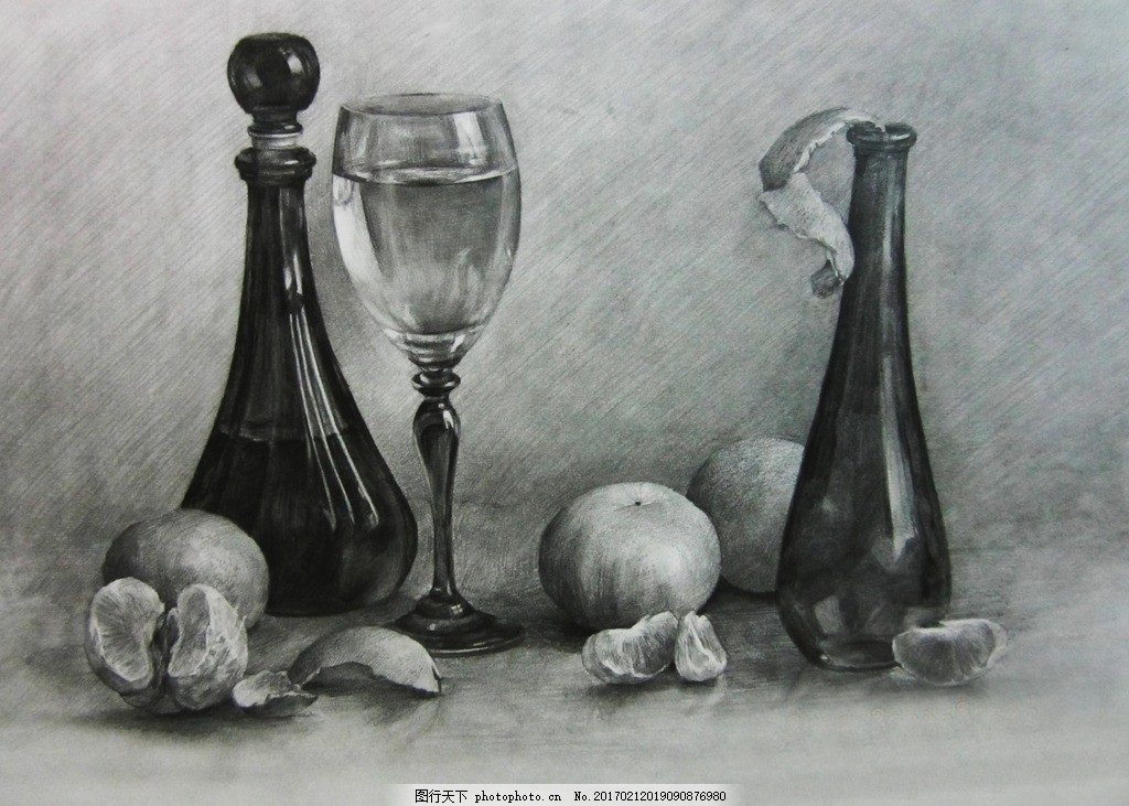 玻璃素描画图片展示