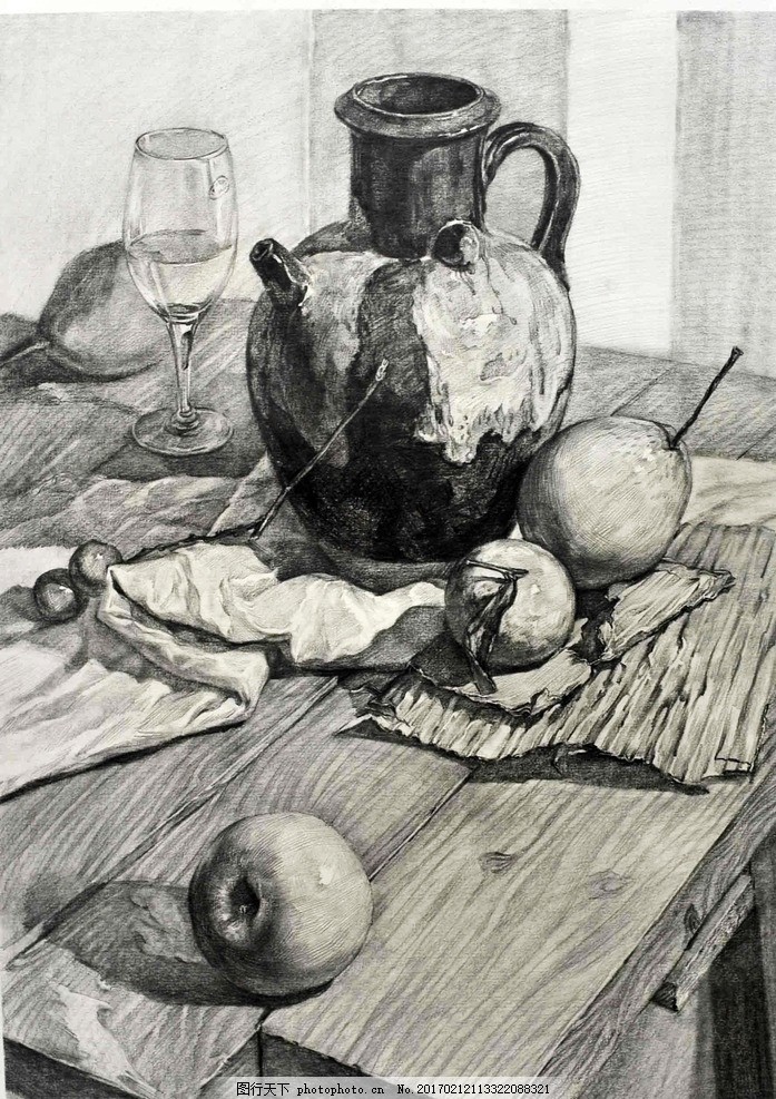 素描静物