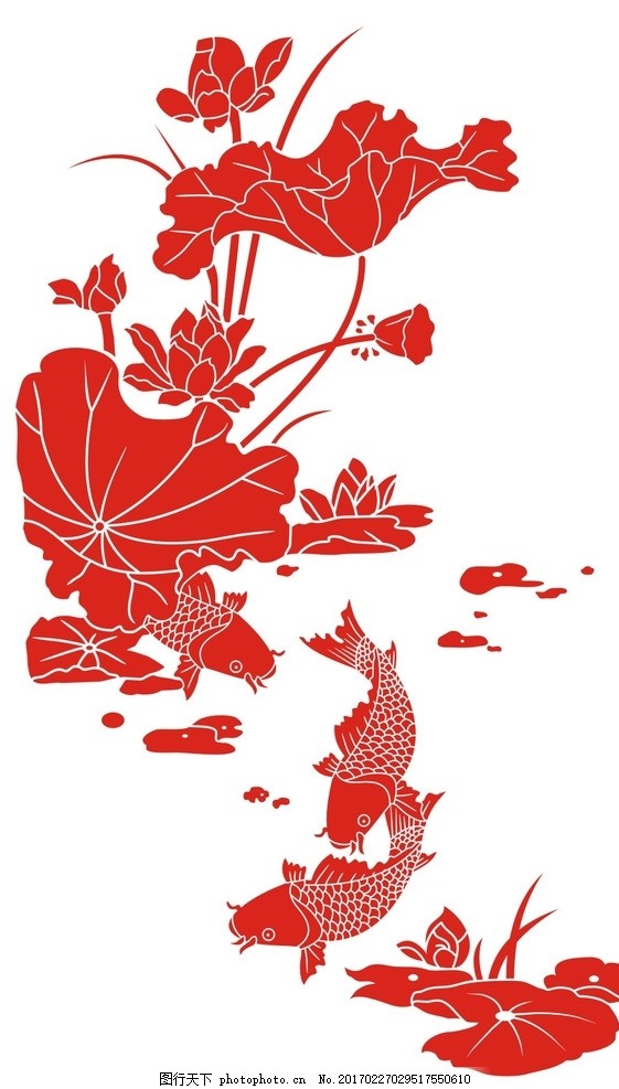 抽象荷花 荷花元素 背景墙 隔断 玄关 屏风 黑白 线条图 工笔画 移门图片