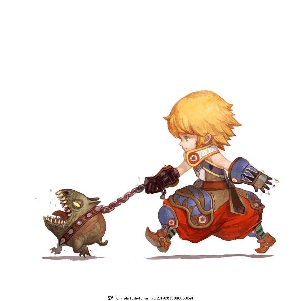 龙之谷DN可爱战士遛恶魔犬图片