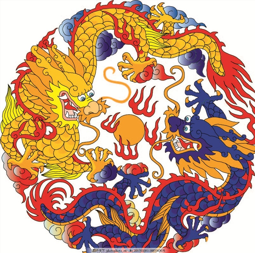 双龙戏珠图图片_交通运输_商用素材_图行天下图库