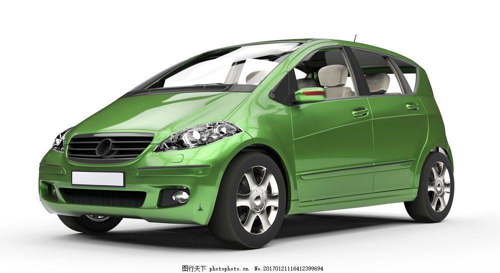 绿色家用汽车图片素材,绿色汽车,轿车,交通工具,现代科技,商务,工业产品